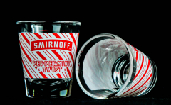 Smirnoff Vodka, Shotglas, Stamper 2cl, 4cl Pepermint Twist Sonderedition