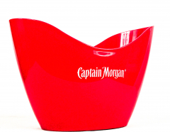 Captain Morgan, Rum, Flaschenkühler, Eiswürfelbehälter, rote Ausführung