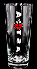 Astra beer glass(es), beer glass Frankonia 0.2l St Pauli Hamburg Kiez