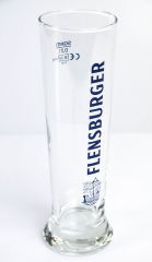 Flensburger Pilsener, Glas / Gläser Vancouver, Bierglas, Goldrand - 0,2l