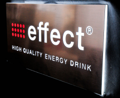 Effect Energy, LED neon sign, neon advertising, stainless steel (large), dimmable!