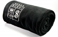 Scavi & Ray Prosecco, fleece blanket, beach blanket, picnic blanket, black version