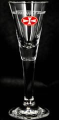 Malteser Kreuz Glas / Gläser, Stamper, Aquavitglas 2cl