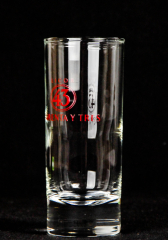 Likör 43, Gläser, Likörglas, Cuarenta Y Tres, rotes Logo und schrift