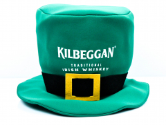 Kilbeggan Whisky, Hut, Zylinder, grüne Ausführung, St. Patricks Day