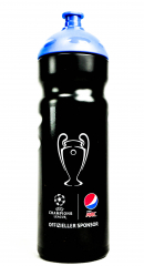 Pepsi Cola, drinking bottle UEFA Champions League, closure bottle, black/blue