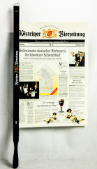Köstritzer Bier, Zeitungshalter Buchenholz mit Selbstverschluß, ESL 51cm