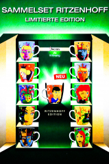 Jacobs Krönung Ritzenhoff coffee mug, cup, coffee cup complete set 1-11