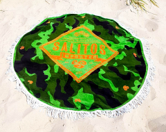 Salitos beer, picnic blanket, beach blanket, tablecloth made of terry camouflage