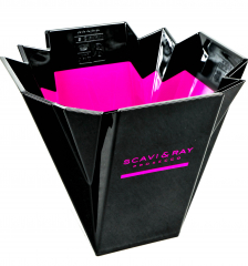 Scavi & Ray Presecco, design bottle cooler, ice cube tray, black / pink