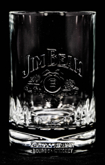 Jim Beam Glas / Gläser, Tumbler, Reliefschliff, schwere Ausführung