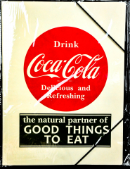 Coca Cola, A4 Format Sammelmappe mit Gummizug, Schulmappe Drink Coca Cola