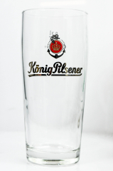 König Pilsener, Glas / Gläser Bierglas, Williglas, Stangenglas, Cup Glas 0,3l