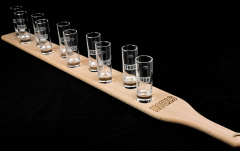 Stroh Rum, Das Echtholz Meterbrett mit 10 Shot Gläsern 2cl 4cl, 90cm
