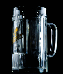 Hasseröder beer, beer mug, beer tankard, beer glass, beer glasses 0.5l Reno tankard