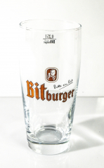 Bitburger beer glass / glasses Willi mug 0.25l Rastal glasses oak gastro