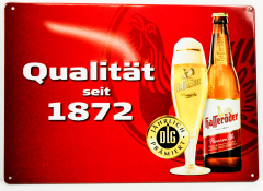 Hasseröder Bier, 3D Blechschild, Werbeschild Qualität seit 20 Jahren
