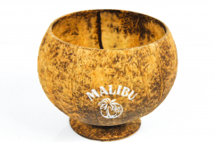 Malibu Rum, Echt Kokosnuß Glas, Becher, Schale, verschiedene Farbgebungen