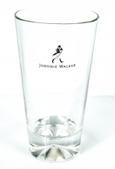 Johnnie Walker whiskey glass / glasses, long drink glass, star embossing in the foot