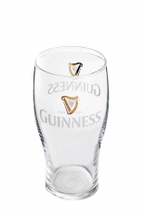 Guinness Beer Glas / Gläser, Bierglas mit Doppel Logo 0,5l