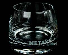 Metaxa Weinbrand Glas / Gläser, Tumbler, starker Boden, Das konische Glas