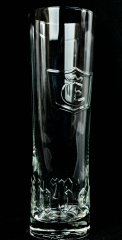 Einbecker Bier Glas / Gläser, Bierglas, Relief am Fuß und Frontseite