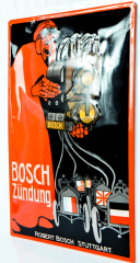 Bosch Zündung, XXL Nostalgie Retro Reklame Blechschild, Werbeschild, gewölbt
