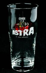 Astra Bier, Bierglas, Probierglas, 0,1l Sonderedition St.Pauli Kiez Brauerei