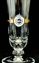 Warsteiner Bier, Bierglas, Exclusiv Tulpe mit Goldrand 0,25l