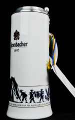 Krombacher Bier, Steinkrug, Seidel, Sammlerkrug Der Jahreskrug 1997 Zertifikat