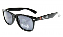 Bacardi Rum, sunglasses UV 400 Cat.3, party glasses, black version