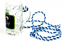 Kleiner Feigling, Glas / Gläser Shot Glas, an Band, Mini Bierseidel, Junggesellenabschied
