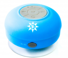 Gerolsteiner Wasser, Akku Bluetooth 3.0 Duschlautsprecher, tragb. Lautsprecher Smart Speaker