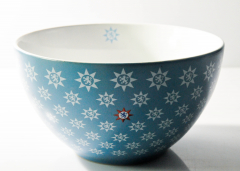 Gerolsteiner Wasser, Porzellan Müslischale, Bowls, Schale, Farbe Blau