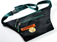 Jägermeister liqueur, bum bag, belt bag with 2 compartments, black green version