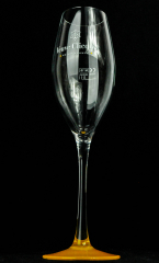 Veuve Clicquot Champagner Glas, Flöte, Das Glas mit dem orangen Fuß.