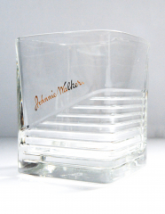 Johnnie Walker Glas / Gläser, Whiskyglas, Tumbler, Reliefschliff, rechteckig