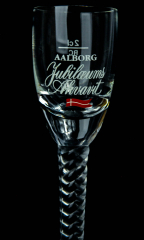 Aalborg Jubi Akvavit Glas/Gläser - Das besondere Akvavitglas / Stamper Logo tief