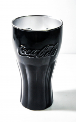 Coca Cola, Kontur Relief Glas, Sonderedition Black Label Metallic 0,3l