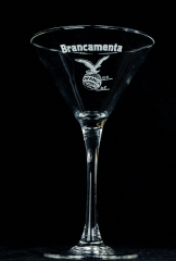 Fernet Branca glass / glasses, Brancamenta stemware, cocktail glass old version