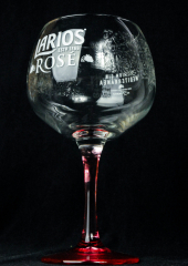 Larios Rose Gin, Ginglas Ballonglas, Gin Tonic Glas, Reliefprägung Pink/Rose