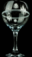 The London Gin No 1 Glas / Gläser, Ginglas, Ballonglas, runder Fuß