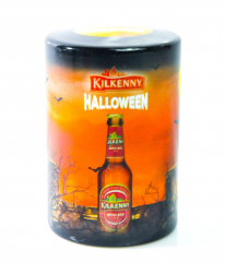 Kilkenny Bier, Push-Up Flaschenöffner, Kapselheber, Push up Halloween Design braun schwarz