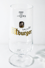 Bitburger beer, glass / glasses Cup glass, beer glass, 0.3 l large version