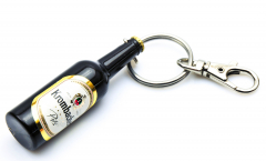 Krombacher beer, bottle opener, bottle opener, key ring, pendant bottle