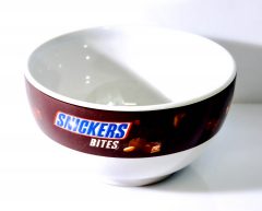 Snickers chocolate, snack bowl, muesli bowl Porcelain dessert bowl
