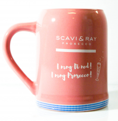 Scavi & Ray, Prosecco Krug Rosa Oktoberfest Becher Humpen, 0,2l Limited Edition