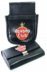 Havana Club, Kellner Börse, Portemonaie, Geldbörse mit Kellnertasche, Leder