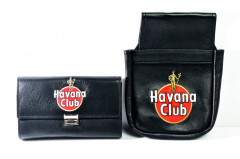 Havana Club, Kellner Börse, Portemonaie, Geldbörse mit Kellnertasche, Leder