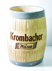 Krombacher Weizen Bier, Besteckfässchen aus Steingut Keramik